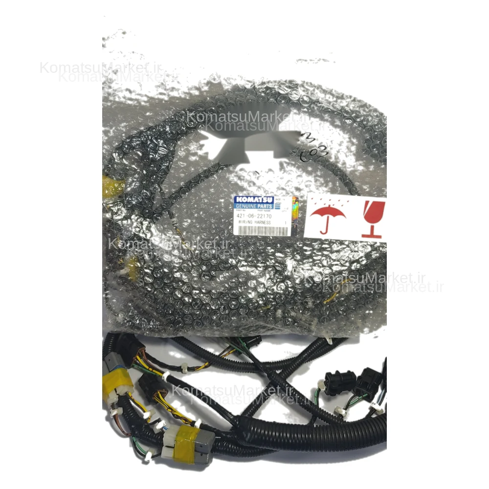 سیمکشی گیربکس WA470-3 421-06-22170 سیمکشی گیربکس لودر کوماتسو WA470-3